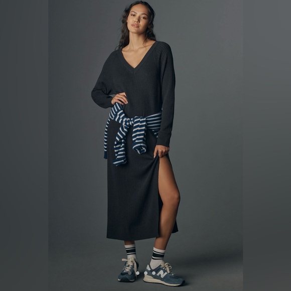 Spiritual Gangster Dresses & Skirts - NWT Anthropologie Spiritual Gangster Wool Blend Reva Long Sleeve Maxi Dress M